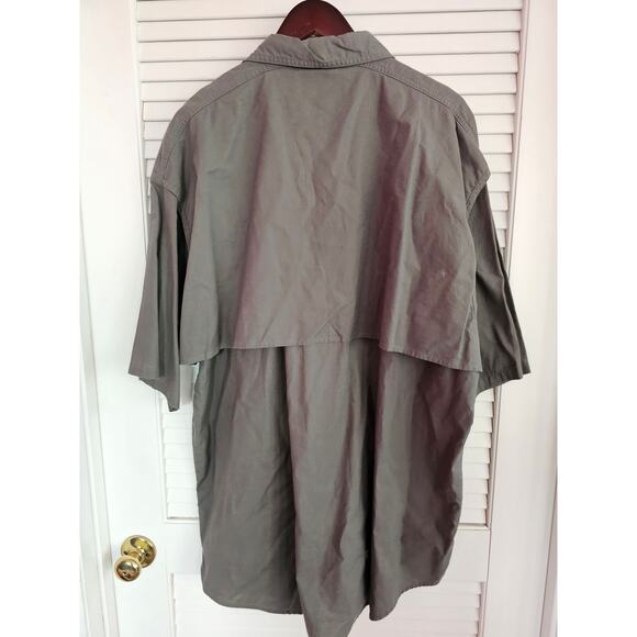 VINTAGE COLUMBIA RAMIE LINEN SAFARI HIKING CARGO BUTTON MENS XXL 2XL - Picture 3 of 3